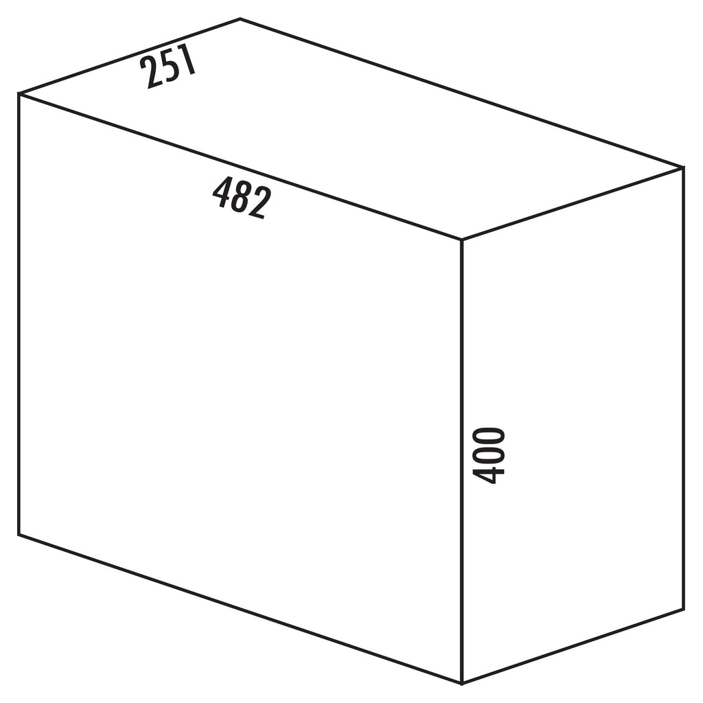 HAILO TRENTA 8 | Inbouwafvalemmer - 3x 10 Liter - Grafietgrijs